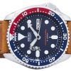 Seiko automático Diver's Ratio Brown Leather SKX009J1-LS9 200M Reloj para hombre