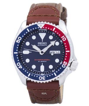 Reloj lona correa SKX009J1-NS1 200M de los hombres de Seiko Automatic Diver