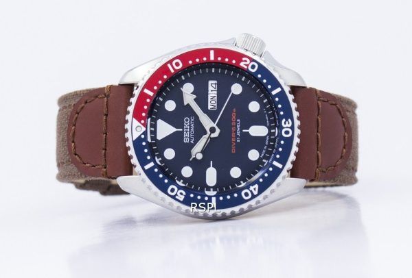 Reloj lona correa SKX009J1-NS1 200M de los hombres de Seiko Automatic Diver