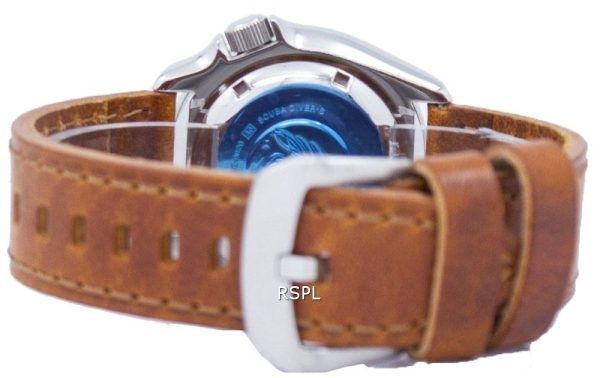 Reloj para hombre Seiko Automatic Diver's 200M Ratio Brown Leather SKX009K1-LS9