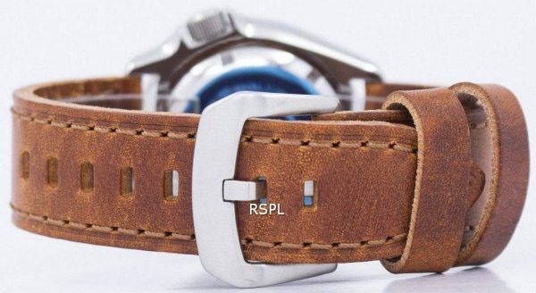 Seiko automático Diver's Ratio Brown Leather SKX011J1-LS9 200M reloj para hombre
