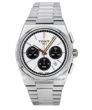 Reloj Tissot T-Classic PRX cronógrafo esfera blanca automático T137.427.11.011.00 100M para hombre