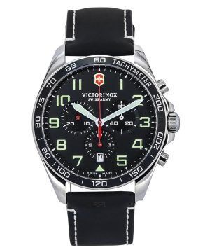 Victorinox Swiss Army Fieldforce cron'ógrafo esfera negra cuarzo 241852 100M reloj para hombre
