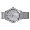 Reloj para mujer Westar Zing Crystal Accents de acero inoxidable con esfera de nácar blanco y cuarzo 00127STN111