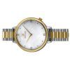 Reloj para mujer Westar Zing Crystal Accents de dos tonos de acero inoxidable con esfera de nácar blanco y cuarzo 00135CBN111