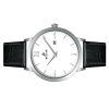 Reloj Westar Profile con correa de cuero y esfera blanca de cuarzo 50214STN101 para hombre