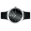 Reloj Westar Profile con correa de cuero y esfera negra de cuarzo 50214STN103 para hombre