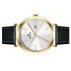 Reloj Westar Profile con correa de cuero y esfera plateada de cuarzo 50216GPN107 para hombre