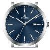 Reloj Westar Profile con correa de cuero y esfera azul de cuarzo 50216STN144 para hombre