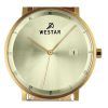 Reloj Westar Profile con correa de cuero y esfera color champán claro de cuarzo 50221GPN122 para hombre