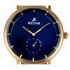 Reloj Westar Profile con correa de cuero y esfera azul de cuarzo 50246BZZ184 para hombre