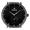 Reloj Westar Profile con correa de cuero y esfera negra de cuarzo 50246GGN103 para hombre