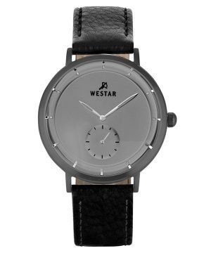 Reloj Westar Profile con correa de cuero y esfera gris de cuarzo 50246GGN106 para hombre
