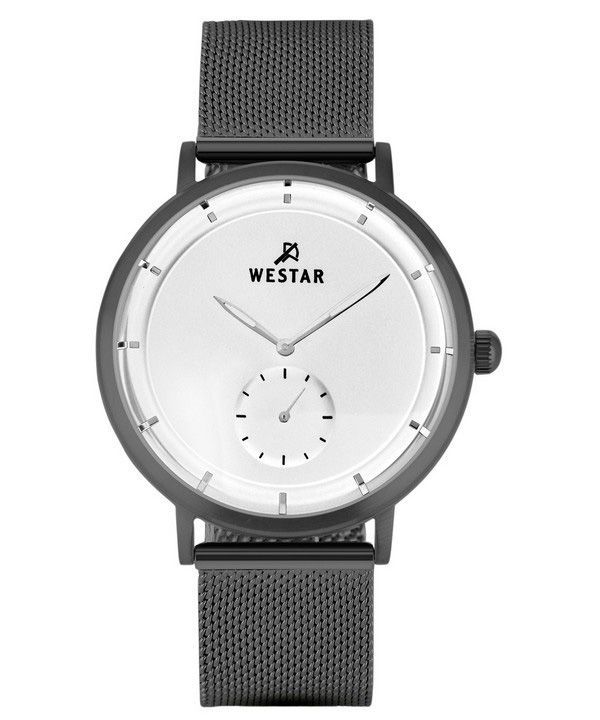 Reloj Westar Profile de acero inoxidable con esfera blanca y cuarzo 50247GGN107 para hombre