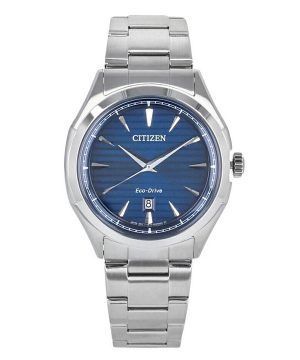 Reloj para hombre Citizen Core Collection de acero inoxidable con esfera azul Eco-Drive AW1750-85L 100M
