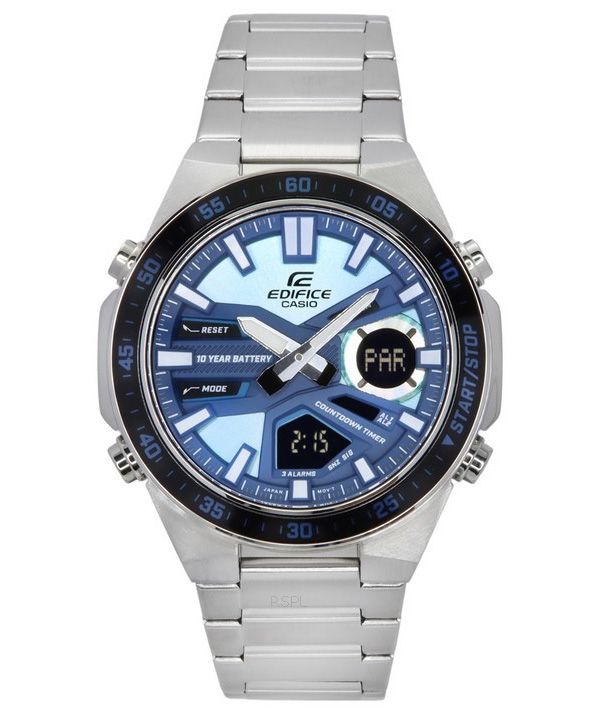 Reloj Casio Edifice Standard cronógrafo analógico con esfera azul de cuarzo EFV-530DB-2A 100M para hombre
