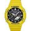 Reloj para hombre Casio G-Shock Mobile Link analógico digital con correa de resina amarilla y esfera negra Solar GA-B2100C-9A 20