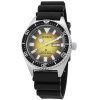 Reloj para hombre Citizen Promaster Marine con correa de caucho y esfera amarilla automático Diver',s NY0120-01X 200M
