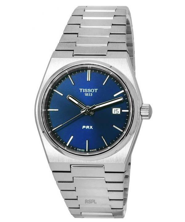 Tissot PRX T-Classic Acero inoxidable Esfera azul Cuarzo T137.210.11.041.00 T1372101104100 100M Reloj unisex