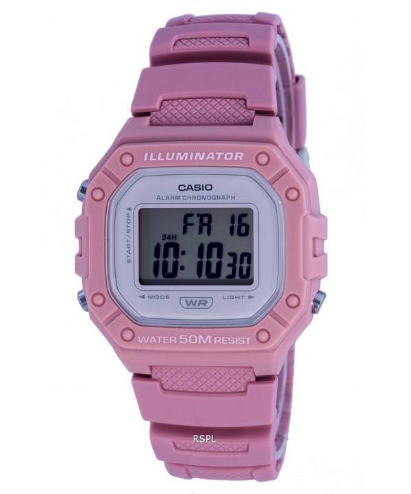 Reloj para mujer Casio Youth Digital Resin Quartz W-218HC-4A W218HC-4