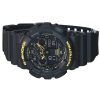 Reloj Casio G-Shock Caution amarillo analógico digital correa de resina esfera negra GA-100CY-1A 200M para hombre
