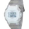 Reloj Casio Baby-G digital con correa de resina transparente de cuarzo BGD-565US-7 100M para mujer