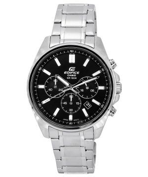 Reloj para hombre Casio Edifice Standard cronÃ³grafo de acero inoxidable con esfera negra y cuarzo EFV-650D-1A 100M