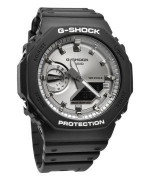 Reloj Casio G-Shock analÃ³gico digital negro y plateado con correa de resina de cuarzo GA-2100SB-1A 200M para hombre