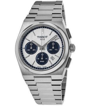 Reloj Tissot PRX T-Classic cronógrafo con esfera blanca automático T137.427.11.011.01 100M para hombre