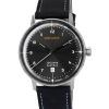 Reloj Iron Annie 100 Jahre Bauhaus con correa de cuero y esfera negra de cuarzo 50462 para hombre