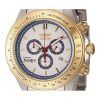 Reloj para hombre Invicta Cruiseline Chronograph Edición limitada con esfera blanca y cuarzo Diver',s 46145 200M