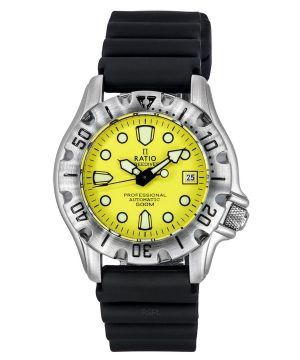 Reloj Ratio FreeDiver Professional 500M con esfera amarilla y zafiro automí¡tico 32BJ202A-YLW para hombre