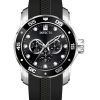 Invicta Pro Diver Scuba GMT Silicone Strap Black Dial Quartz 45721 100M Men's Watch