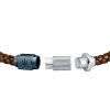 Maserati Jewels Recycled Leather And Stainless Steel Bracelet JM223AVE15 For Men