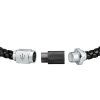 Maserati Jewels Recycled Leather And Stainless Steel Bracelet JM223AVE18 For Men