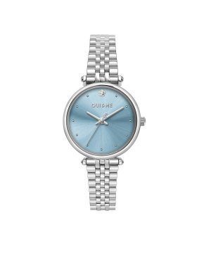 Reloj para mujer Oui &amp, Me Etoile de acero inoxidable con esfera azul y cuarzo ME010293