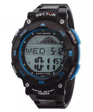 Sector EX-35 Digital Black Dial Quartz R3251534002 100M Men's Watch