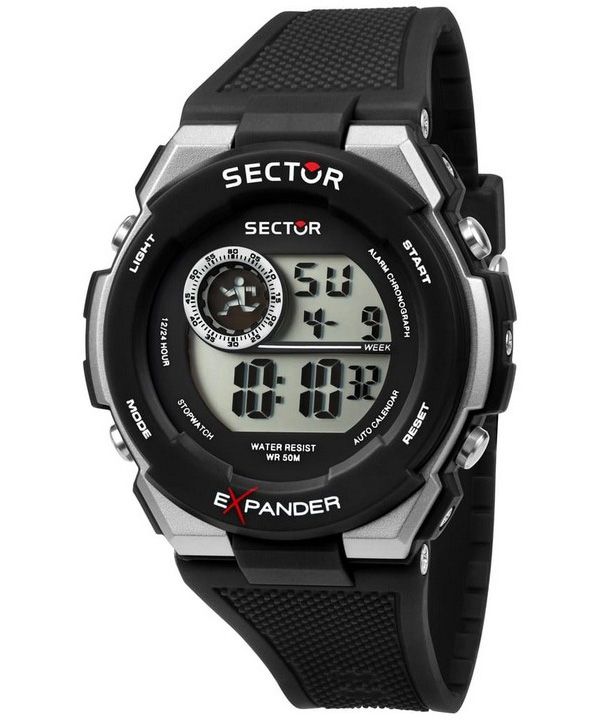 Sector EX-10 Digital Black Polyurethane Strap Quartz R3251537001 Women's Watch