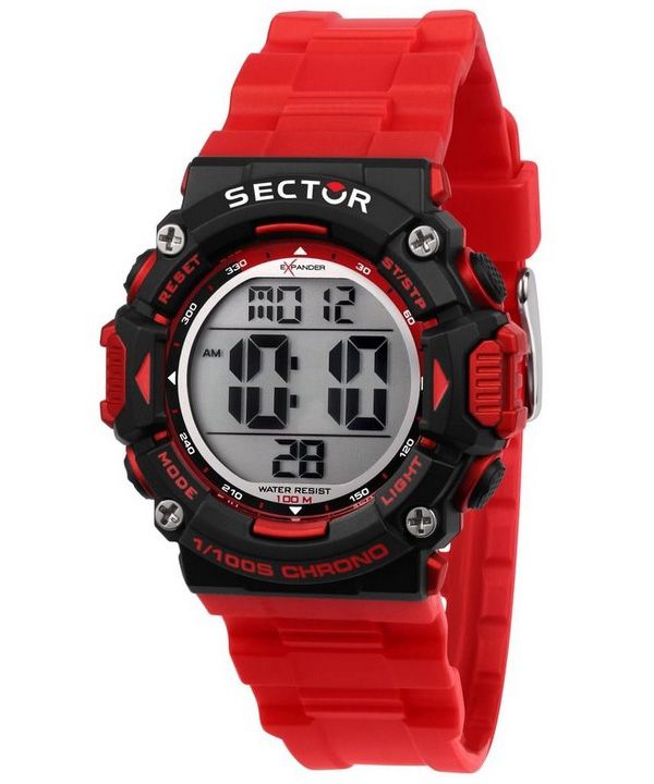 Sector EX-32 Digital Red Polyurethane Strap Quartz R3251544002 100M Men's Watch