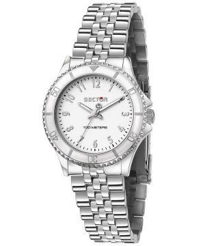 Sector 230 Just Time Stainless Steel White Dial Quartz R3253161534 100M Women's Watch