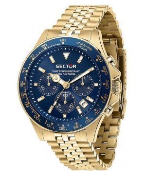 Sector 230 Chronograph Gold Tone Stainless Steel Blue Dial Quartz R3273661030 100M Men's Watch