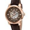 Maserati Successo Brown Skeleton Dial R8821121001 Men's watch