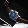 Reloj Maserati Competizione con correa de cuero y esfera azul de cuarzo R8851100004 100M para hombre