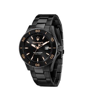 Reloj Maserati Competizione de acero inoxidable con esfera negra y cuarzo R8853100035 100M para hombre