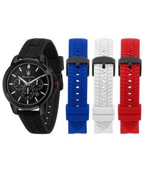 Maserati SuccessoÂ Chronograph Silicon Quartz R8871648006 Men's Watch With Gift Set