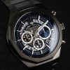Reloj Maserati Stile cronógrafo de acero inoxidable con esfera esqueleto azul y cuarzo R8873642012 100M para hombre