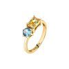 Morellato Colori Gold Tone Rhodium Plating Ring SAVY09014 For Women