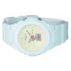 Reloj Casio Baby-G Futurista Holográfico Analógico Digital Esfera Amarilla Cuarzo BGA-320FH-3A 100M para Mujer