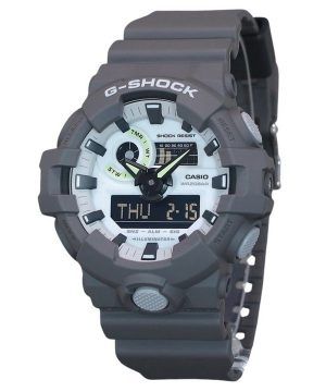 Reloj para hombre Casio G-Shock Hidden Glow Series analógico digital con correa de resina y esfera gris de cuarzo GA-700HD-8A 20
