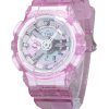 Reloj Casio G-Shock analógico digital virtual mundos translúcidos rosa multicolor cuarzo GMA-S110VW-4A 200M para mujer